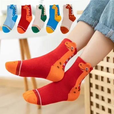 Chaussettes enfant motif dinosaure, lot de 5 paires – image 2