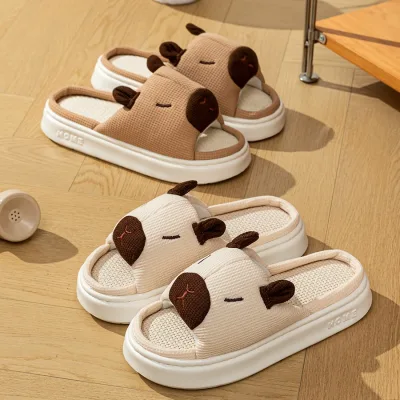 Chaussons enfant à motif d'animaux, semelle souple
