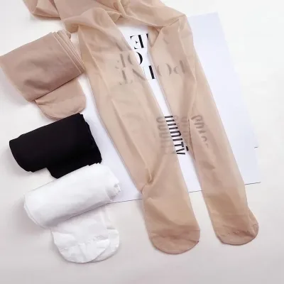 Collants fins unis pour fille, de 7 à 12 ans