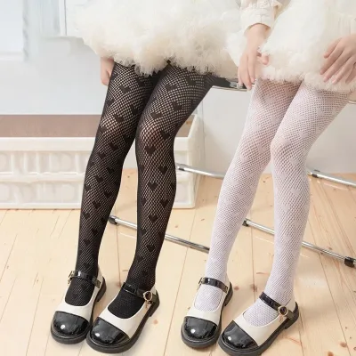 Collants unis en nylon pour fille, noirs ou blancs – image 2