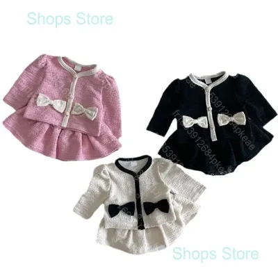 Ensemble deux pièces bébé fille en coton peigné