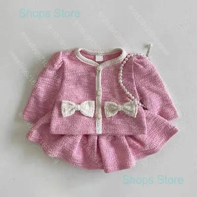 Ensemble deux pièces bébé fille en coton peigné – image 3
