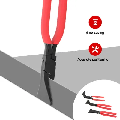 Jeu de 3 pinces à plier la tôle, 0°, 45° et 90° – image 2