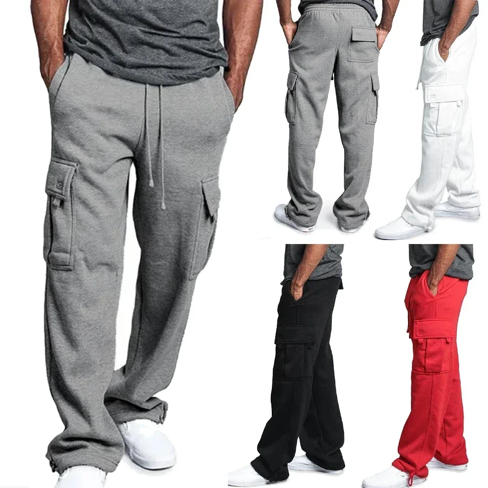 Pantalon cargo jogger ample en polyester