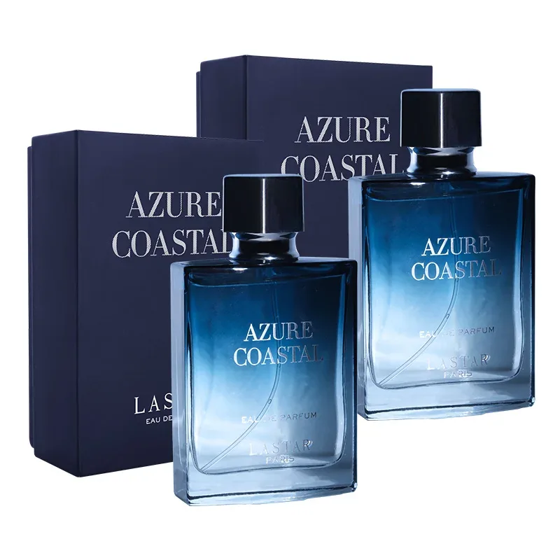 Parfum pour homme musc boisé, ensemble de deux flacons
