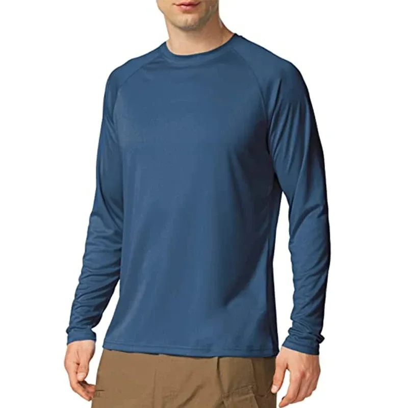 T-shirt à manches longues homme, col rond