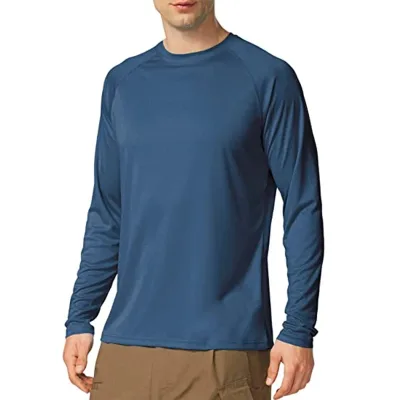 T-shirt à manches longues homme, col rond