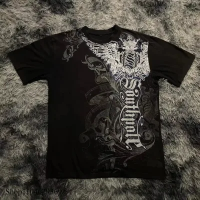 T-shirt oversize en coton à col rond – image 3