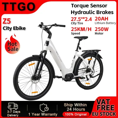 Vélo électrique à moteur central et cadre aluminium