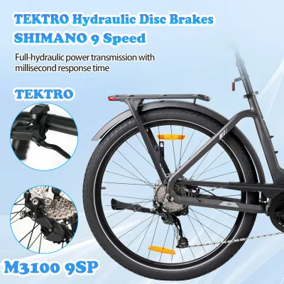 Vélo électrique à moteur central et cadre aluminium – image 2