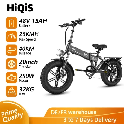 Vélo électrique pliable tout-terrain, pneus 51 cm