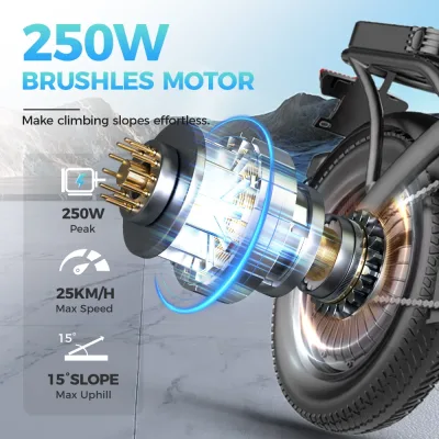 Vélo électrique pliable urbain à batterie amovible – image 3